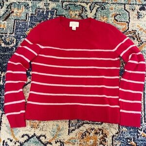 Caslon 100% Cashmere Striped Sweater
